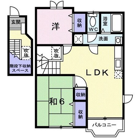 メゾンブルーメの物件間取画像